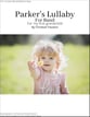 Parker's Lullaby For Band Concert Band sheet music cover